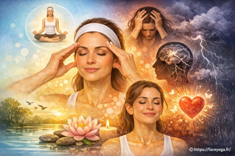 Les bienfaits du yoga du visage pour mieux gérer le stress et les émotions