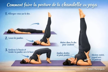 Comment faire la posture de la chandelle en yoga étape par étape