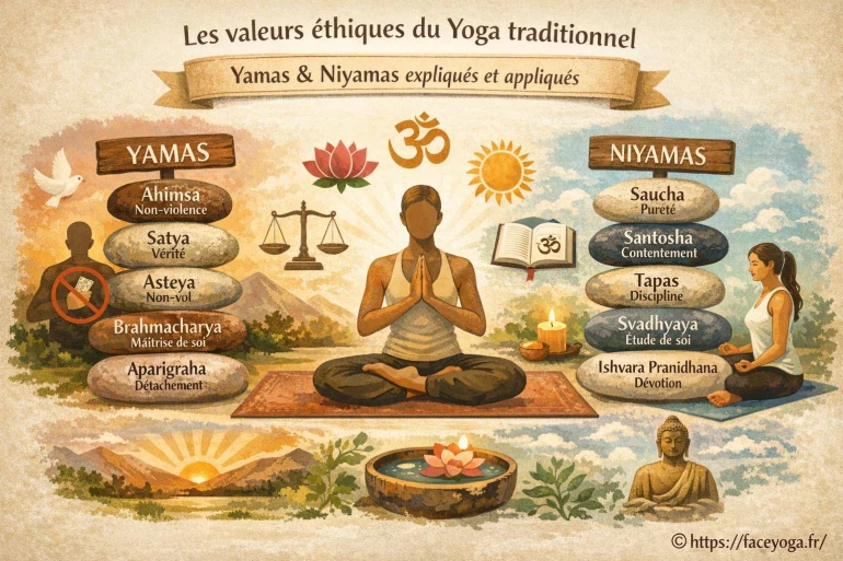 Les valeurs éthiques du yoga traditionnel : comprendre et appliquer yamas et niyamas
