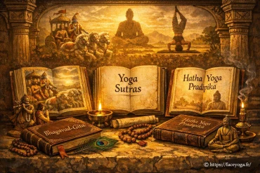 Les textes sacrés du yoga traditionnel : comprendre Bhagavad-Gita, Yoga Sutras et Hatha Yoga Pradipika