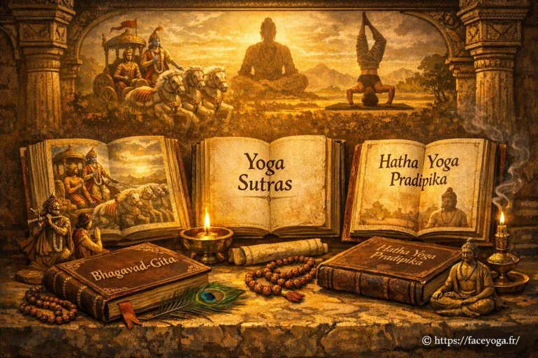 Les textes sacrés du yoga traditionnel : comprendre Bhagavad-Gita, Yoga Sutras et Hatha Yoga Pradipika