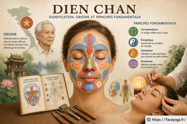 Dien Chan : signification, origine et principes fondamentaux de la réflexologie faciale