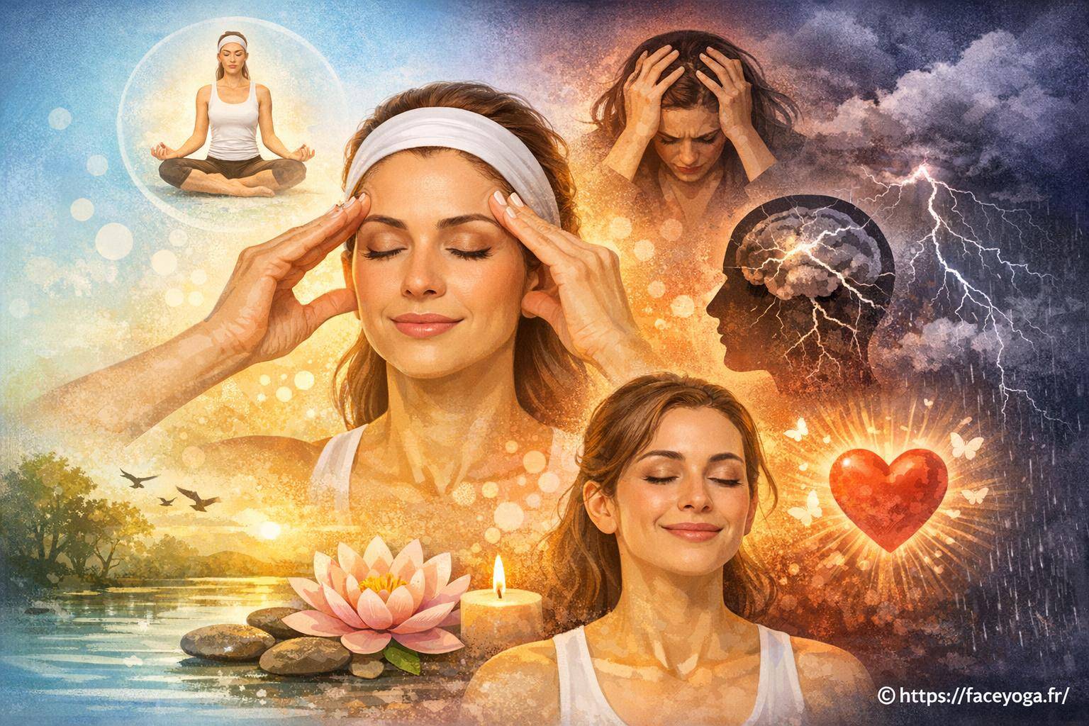 Les bienfaits du yoga du visage pour mieux gérer le stress et les émotions