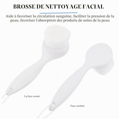 ARTSEWPLY Brosse Nettoyante Visage Manuelle Pour Femme Exfol
