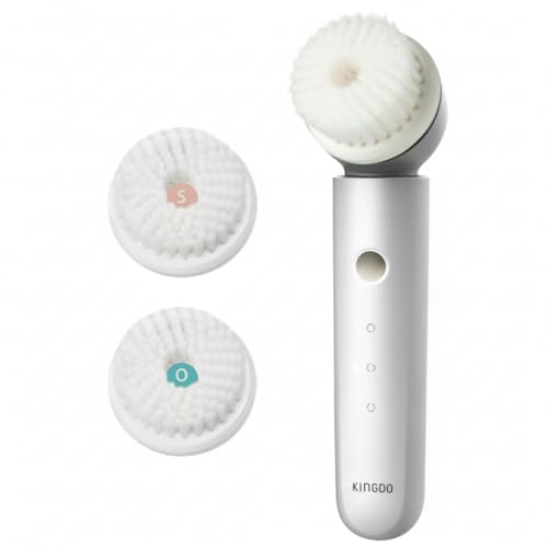 KINGDO Brosse Nettoyante Visage Électrique, IPX7 Étanche, 3 