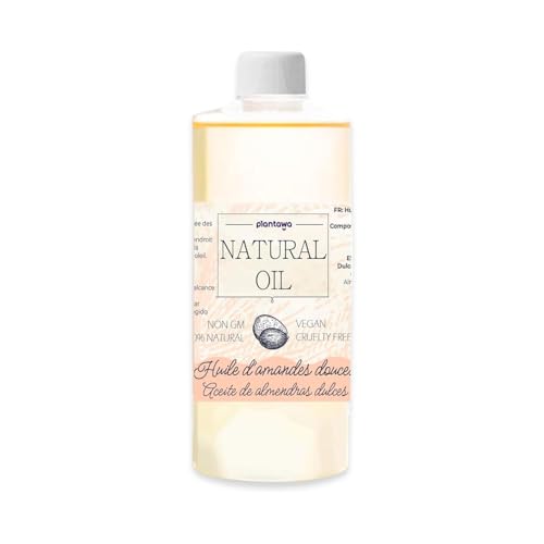 PLANTAWA Huile dAmande Douce 500 ml 100% Naturelle, Bio, pou