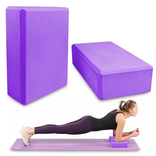 Lixiluxia Lot de 2 blocs de yoga antidérapants en mousse EVA