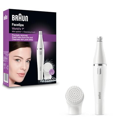 Braun FaceSpa 810 Épilateur Visage Avec Brosse Nettoyante, R
