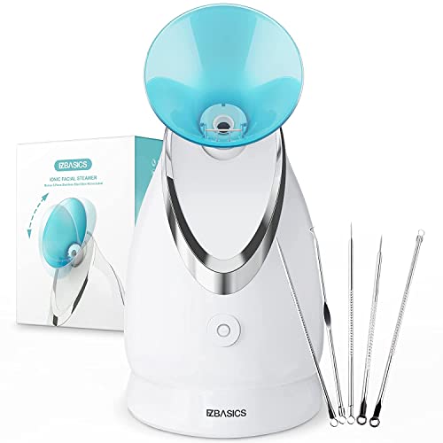 EZBASICS Vapeur Visage Vaporisateur Facial Steamer Bleu