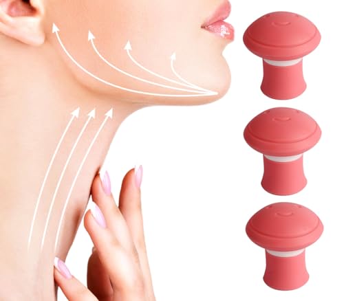3 Pieces Exerciseur De La Mâchoire,Double Menton Réducteur,E