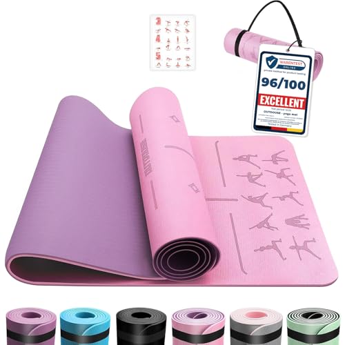 OUTDOUSE Tapis de Yoga,Tapis de Sport, Antidérapant,pour la