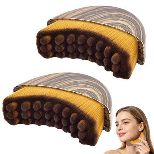 2 x Drainage Lymphatique,Brosse Lymphatique Visage,Jawline C