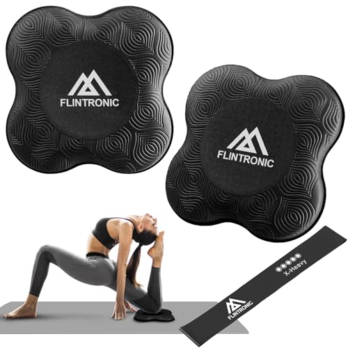 Flintronic Yoga Genouillère, 2Pièces Tapis de Yoga, Tapis de