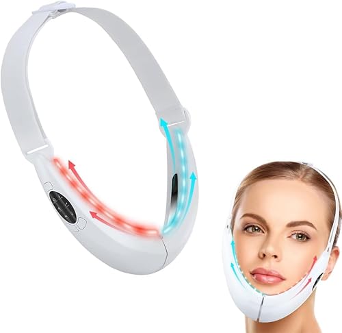 Massager Électrique en V pour le Visage,Électrostimulateur É