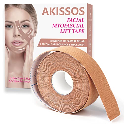 Akissos Face Tape Bande de Kinesiologie Visage Ride Face Lif